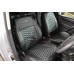 eZee Stoelbekleding Volkswagen Caddy MK3,MK4 Zwart Hexagon zilver stiksel (voorraadmodel)